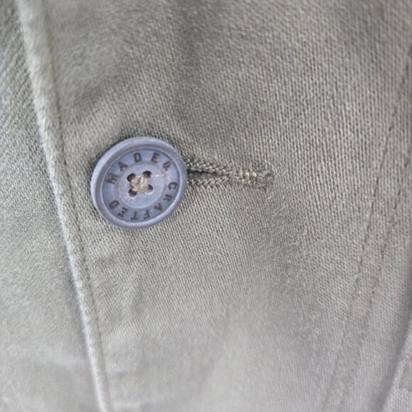 Levi's Made and Crafted Olive Green 100% Cotton Made in Turkey Utility Jacket 1 - Picture 8 of 14